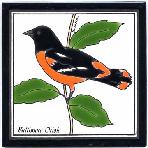 Baltimore Oriole Tile,Baltimore Oriole Wall Plaque,Baltimore Oriole Trivet