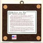 Complimentary backing for use as wall plaque or trivet
