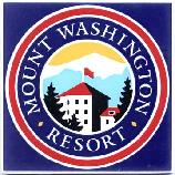 Ceramic trivet showing Mount Washington Resort Hotel in New Hampshire, by Besheer Art Tile