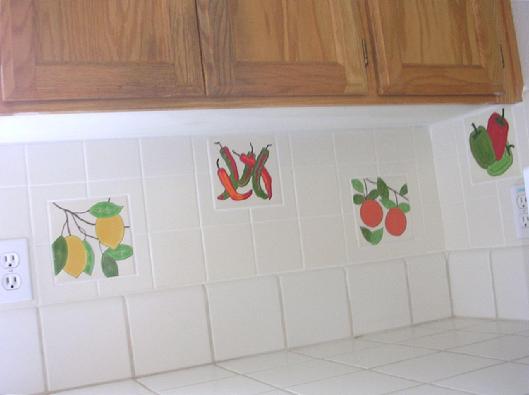 BESHEER ART TILE CAN BE COMBINED WITH NEARLY ANY SIZE TILE FOR A CUSTOM KITCHEN BACKSPLASH
