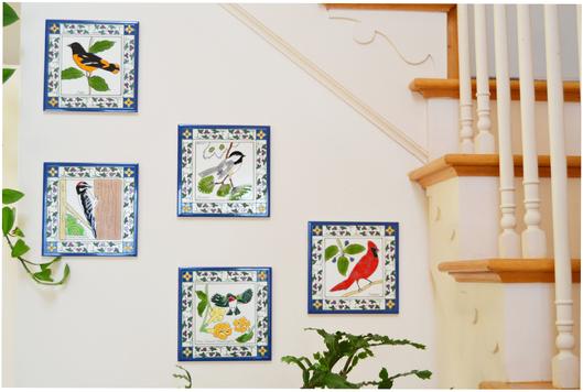 Hand painted wall plaques 
